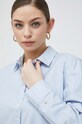 Βαμβακερό πουκάμισο Tommy Hilfiger WW0WW37989.PPYX μπλε