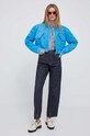 Бавовняна сорочка Tommy Hilfiger WW0WW38685.PPYX темно-синій SS23