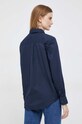 Ρούχα Βαμβακερό πουκάμισο Tommy Hilfiger WW0WW38567.PPYX σκούρο μπλε
