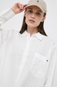 Lanena košulja Tommy Hilfiger bež WW0WW37987.PPYX