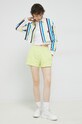 Βαμβακερό πουκάμισο Tommy Jeans DW0DW15205.PPYX κίτρινο SS23