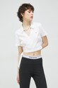 Хлопковая рубашка Tommy Jeans белый DW0DW15751.PPYX