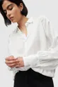 Μεταξωτό πουκάμισο AllSaints λευκό