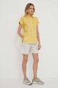 Lauren Ralph Lauren koszula lniana 200699152 żółty SS25