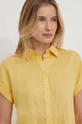 žltá Ľanová košeľa Lauren Ralph Lauren