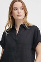 Lauren Ralph Lauren koszula lniana czarny 200699152