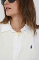 Lanena košulja Polo Ralph Lauren 211920516 bijela