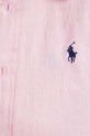 Ľanová košeľa Polo Ralph Lauren 211920516 ružová SS24
