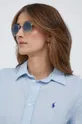 niebieski Polo Ralph Lauren koszula lniana Damski