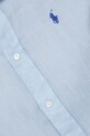 Polo Ralph Lauren koszula lniana 211920516 niebieski