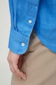 Πουκάμισο από λινό Polo Ralph Lauren 211920516 μπλε