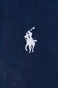 Πουκάμισο από λινό Polo Ralph Lauren 211920516 σκούρο μπλε SS24