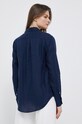 Πουκάμισο από λινό Polo Ralph Lauren σκούρο μπλε 211920516