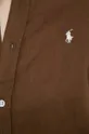 Polo Ralph Lauren koszula lniana brązowy