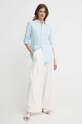 Polo Ralph Lauren camicia di lino 211910644 blu SS24