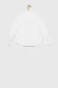 Дитяча бавовняна сорочка Tommy Hilfiger білий