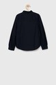 Dječja pamučna košulja Tommy Hilfiger KG0KG07030.PPYX mornarsko plava SS23