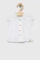 λευκό Παιδικό βαμβακερό πουκάμισο United Colors of Benetton Για κορίτσια