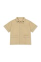 Detská bavlnená košeľa Konges Sløjd bavlna béžová KS4575