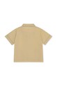 Detská bavlnená košeľa Konges Sløjd KS4575 béžová SS23
