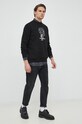 Karl Lagerfeld koszula bawełniana 531601.605000 czarny SS23