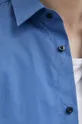 Bombažna srajca HUGO modra