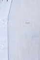 Michael Kors koszula lniana niebieski