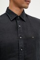 Michael Kors koszula męska lniana MK0DS01099 czarny