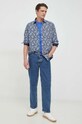 Одежда Хлопковая рубашка Tommy Hilfiger MW0MW29132.PPYX тёмно-синий