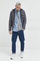 Tommy Jeans koszula bawełniana DM0DM15625.PPYX niebieski SS23