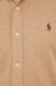 Pamučna košulja Polo Ralph Lauren 710654408 bež AA00