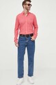 Odzież Polo Ralph Lauren koszula bawełniana 710654408 czerwony