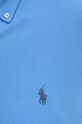 Bavlněná košile Polo Ralph Lauren 710654408 modrá AA00