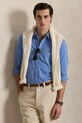 Polo Ralph Lauren koszula bawełniana 710654408 niebieski