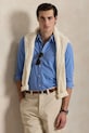 Polo Ralph Lauren camicia in cotone 710654408 blu
