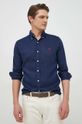 námořnická modř Plátěná košile Polo Ralph Lauren Pánský