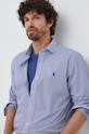Памучна риза Polo Ralph Lauren 712827064 бял