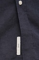 Liu Jo koszula z domieszką lnu M123P201SHORTLINEN granatowy