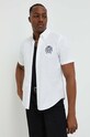 Πουκάμισο Abercrombie & Fitch λευκό KI125.3012.100