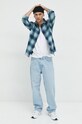 Abercrombie & Fitch koszula bawełniana KI125.3041.228 niebieski SS23
