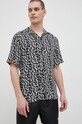 Košile Calvin Klein slim černá KM0KM00854.PPYX