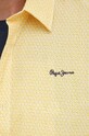 Pepe Jeans koszula bawełniana PM307805.800 żółty SS23
