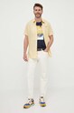 Odzież Pepe Jeans koszula bawełniana PM307805.800 żółty