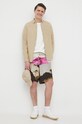 Odzież Pepe Jeans koszula lniana Parker Long PM307793.855 zielony