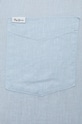 Pepe Jeans koszula lniana Parker Long PM307793.504 niebieski SS23