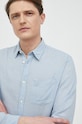 Pepe Jeans koszula lniana Parker Long PM307793.504 niebieski