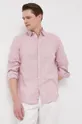 pastelově růžová Plátěná košile Pepe Jeans