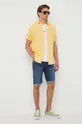 Льняная рубашка Pepe Jeans Parker жёлтый