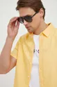 žltá Ľanová košeľa Pepe Jeans Parker