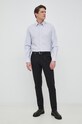 Trussardi koszula bawełniana 52C00296.1T006271 niebieski SS23